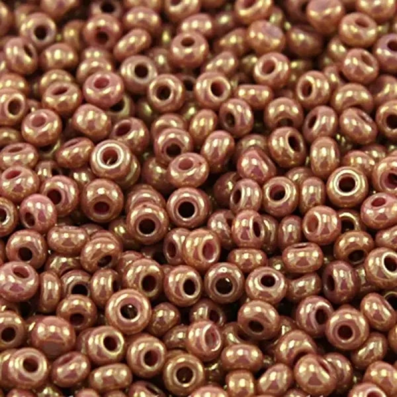 46095-10/0 Бісер Чехія, розмір 10/0 (перламутровий люкс, перлиновий пунш), упаковка 50 грамів