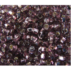 468-10/0-27010 Бісер Чехія (блискучий з квадратною серединкою, світлий аметист), упаковка 50 грамів