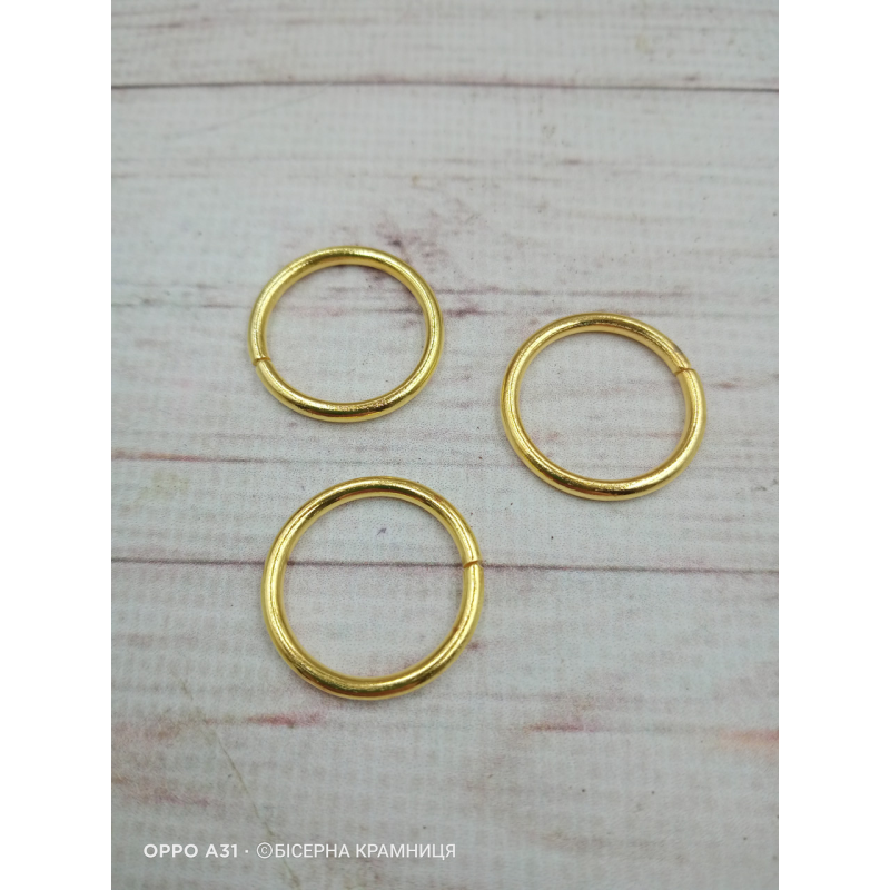 Кільце для сумки, колір жовтого золота. Ціна за штуку