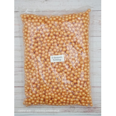 Акрилові намистини, колір темної карамелі, 8 мм. 500 грамів