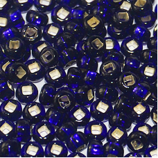 475-10/0-37110 Бісер Чехія (блискучий з квадратною серединкою, фіолетовий темний), упаковка 50 грамів