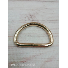 Металеве напівкільце для сумки, внутрішній розмір 32*20 мм, колір натурального золота. Ціна за штуку