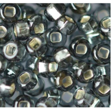 476-10/0-47010 Бісер Чехія (блискучий з квадратною серединкою, сірий), упаковка 50 грамів
