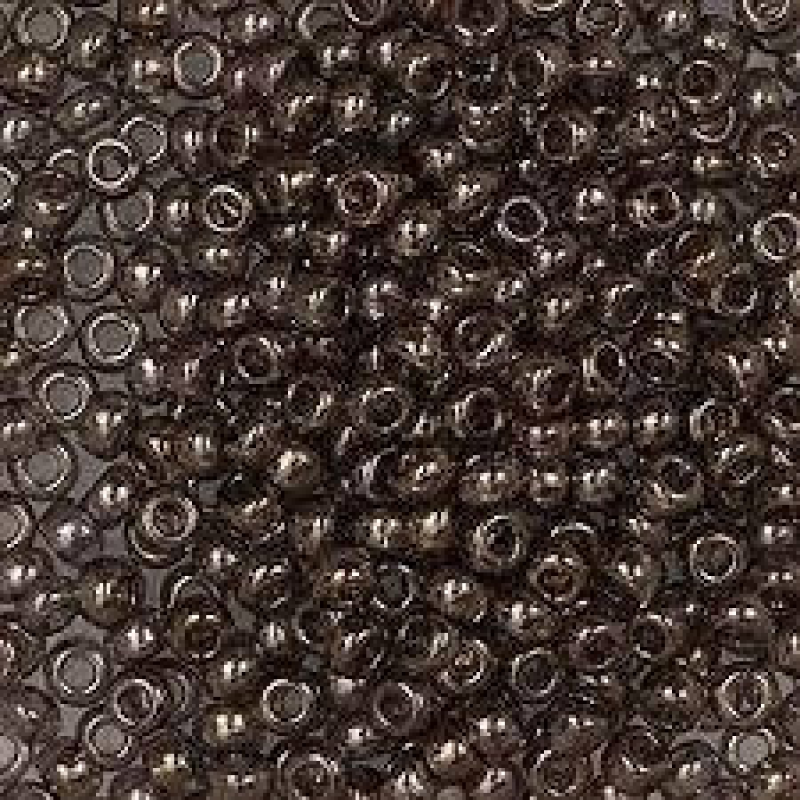 58141 бісер No10 Preciosa (Чехія) 5 грамів. Прозорий волошковий світлий із бронзовим напиленням