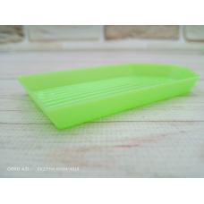 Зелена тарілочка для бісеру