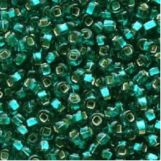 481-10/0-57710 Бісер Чехія (блискучий з квадратною серединкою, смарагдовий), упаковка 50 грамів
