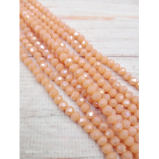 Ронделі, розмір 4*3 мм. Темно-бежевий