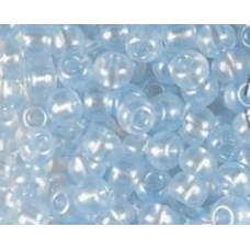 08136-10/0 Бісер Чехія, розмір 10/0 (кристалічний з покриттям, блакитний світлий), упаковка 50 грамів