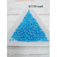 67159 matt бісер No10 Preciosa (Чехія) 5 грамів. Блискучий матовий райдужний