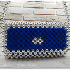 Сумочка з оксамитових намистин