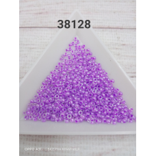 38128 бісер No10 Preciosa (Чехія) 5 грамів. Прозорий фарбований