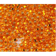 492-10/0-87060 Бісер Чехія (блискучий з квадратною серединкою, жовтий темний), упаковка 50 грамів