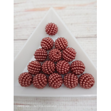 Намистини Шамбала (з пухирцями), “ожина“, коричневого кольору, діаметр 10 мм. Упаковка 500 граммов