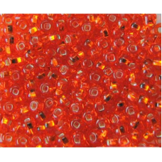 494-10/0-97030 Бісер Чехія (блискучий з квадратною серединкою, оранжевий), упаковка 50 грамів