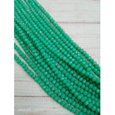 Ронделі, розмір 3,5*3 мм. Колір темної м“яти, непрозорі