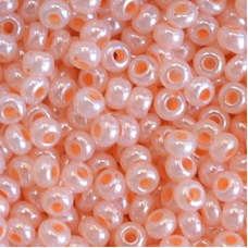 559-10/0-37189 Бісер Чехія (перламутровий, персиковий), упаковка 50 грамів