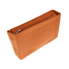 Підкладка з фетра кольору верблюжої вовни для сумочок з намистин, з блискавкою. Розмір 22*14*6 см