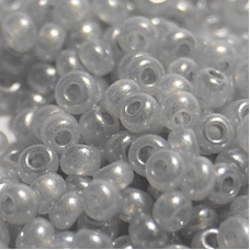 511-10/0-17708 Бісер Чехія (перламутровий, сірий світлий), упаковка 50 грамів