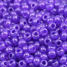 506-10/0-17328 Бісер Чехія (перламутровий, фіолетовий), упаковка 50 грамів