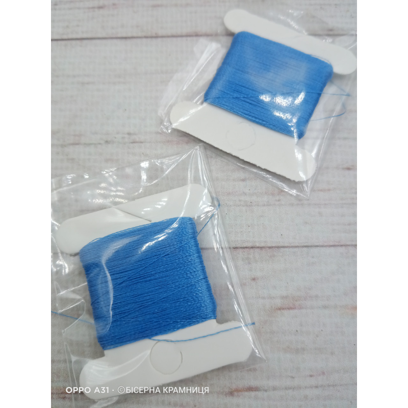 Нитка для бісеру TYTAN 100 № 2658 Небесно-синій (30 метрів)