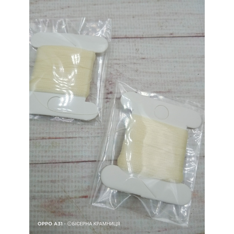 Нитка для бісеру TYTAN 100 № 2504 Бежевий світлий (30 метрів)