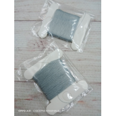 Нитка для бісеру TYTAN 100 № 2462 Попелясто-сірий (30 метрів)