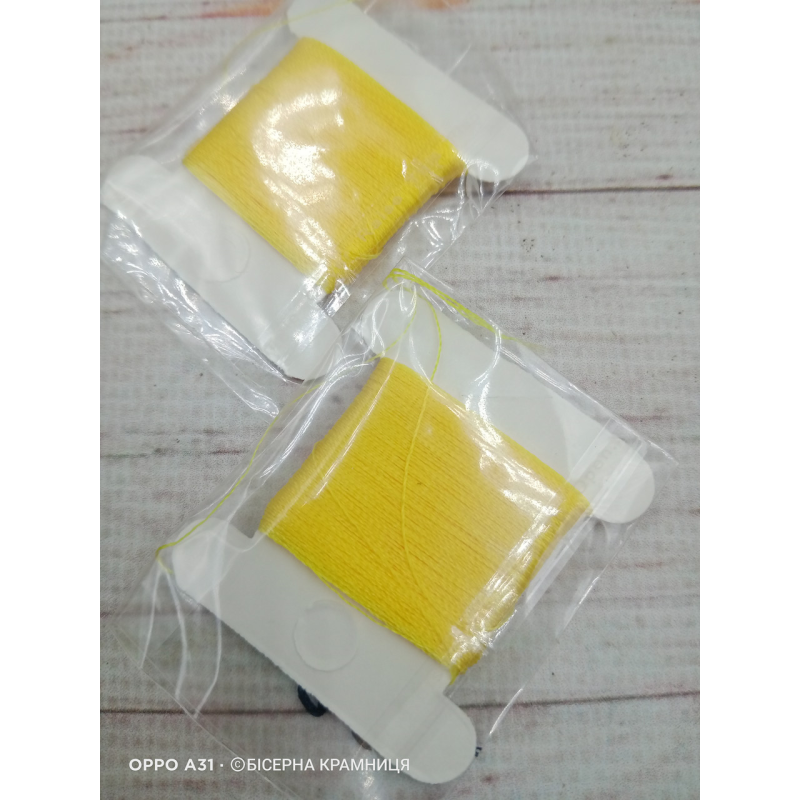 Нитка для бісеру TYTAN 100 № 2507 Жовтий (30 метрів)