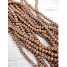 Ронделі, розмір 4*3 мм. Мідний матовий