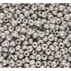 296-10/0-43141 Бісер Чехія (перламутровий райдужний сірий), упаковка 50 грамів 296-10/0-43141 Бісер Чехія (перламутровий райдужний сірий), упаковка 50 грамів