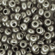 512-10/0-17749 Бісер Чехія (перламутровий, графіт), упаковка 50 грамів