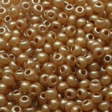 513-10/0-17783 Бісер Чехія (перламутровий, бежево-мідний світлий), упаковка 50 грамів