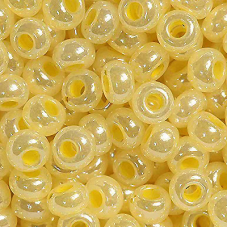 560-10/0-37386 Бісер Чехія (перламутровий, темна ваніль), упаковка 50 грамів