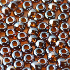 729-10/0-16110 Бісер Чехія (глазурований, коричневий), упаковка 50 грамів