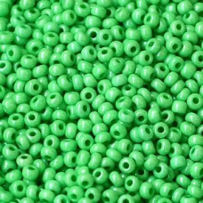 286-10/0-16356 Бісер Чехія (перлиновий, зелений світлий), упаковка 50 грамів