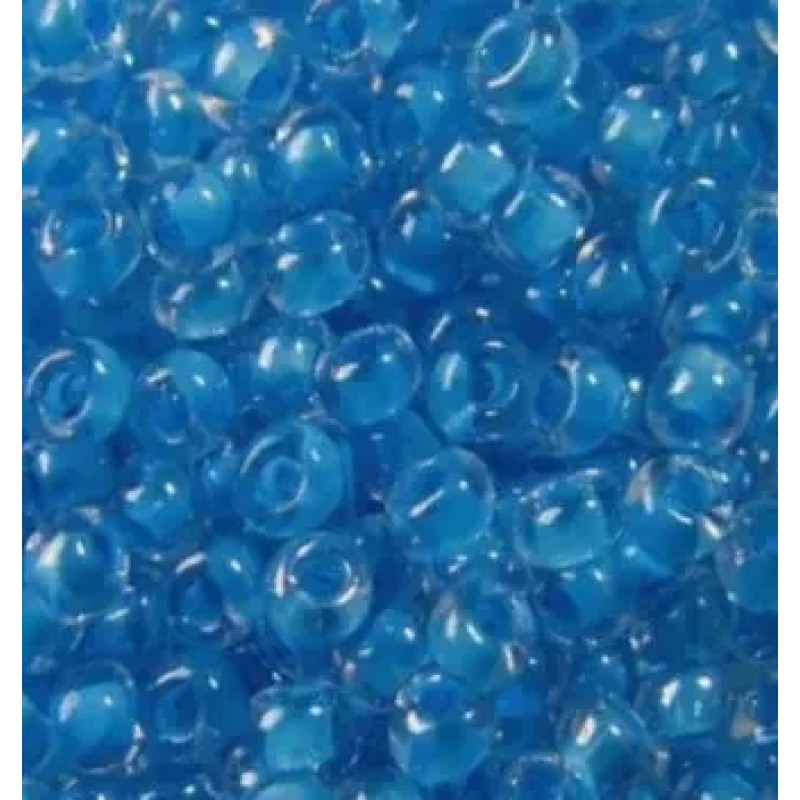 38665-10/0 Бісер Чехія (профарбований, блакитно-бірюзовий), упаковка 50 грамів
