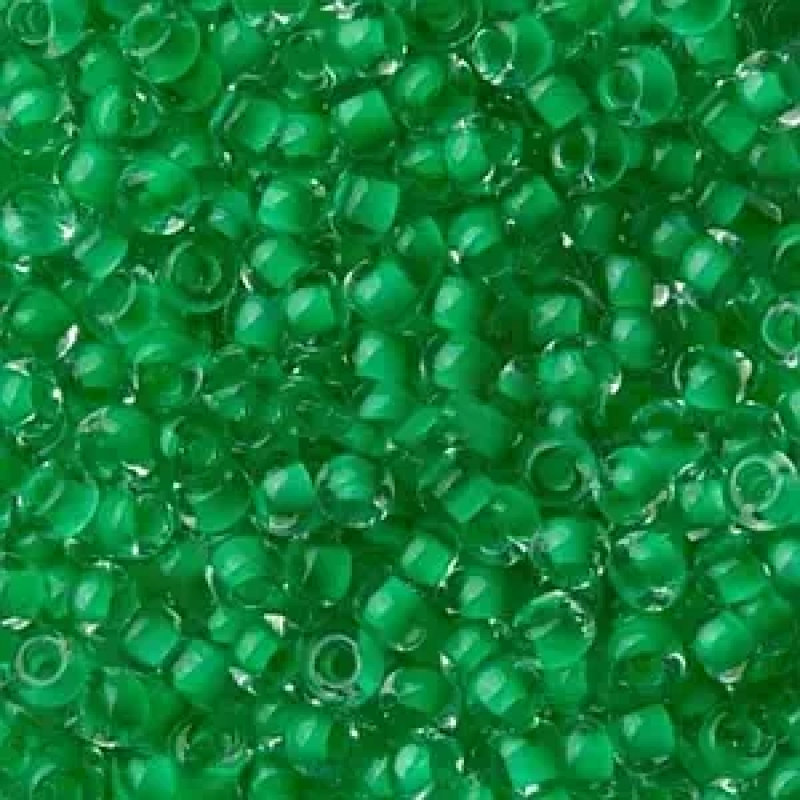 38356-10/0 Бісер Чехія (профарбований, світло-зелений), упаковка 50 грамів