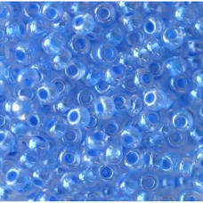 38136-10/0 Бісер Чехія (профарбований, небесно-блакитний темний), упаковка 50 грамів