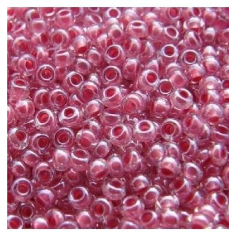 38198-10/0 Бісер Чехія (профарбований, рожевий темний), упаковка 50 грамів