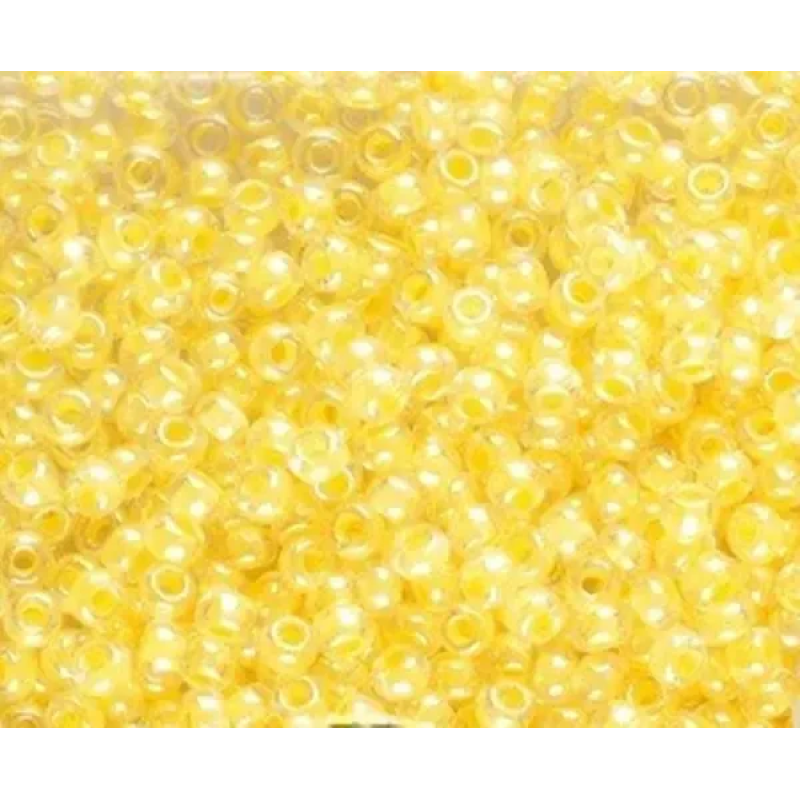 38182-10/0 Бісер Чехія (профарбований, жовтий), упаковка 50 грамів