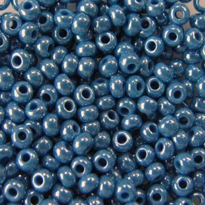 68080-10/0 Бісер Чехія (перламутровий, темно-синій), упаковка 50 грамів