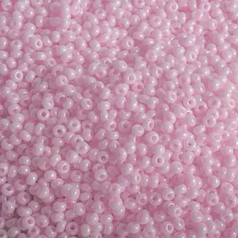 275-10/0-16172 Бісер Чехія (перлиновий,  рожевий світлий), упаковка 50 грамів