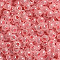 276-10/0-37398 Бісер Чехія (перлиновий,  рожевий тьмяний), упаковка 50 грамів