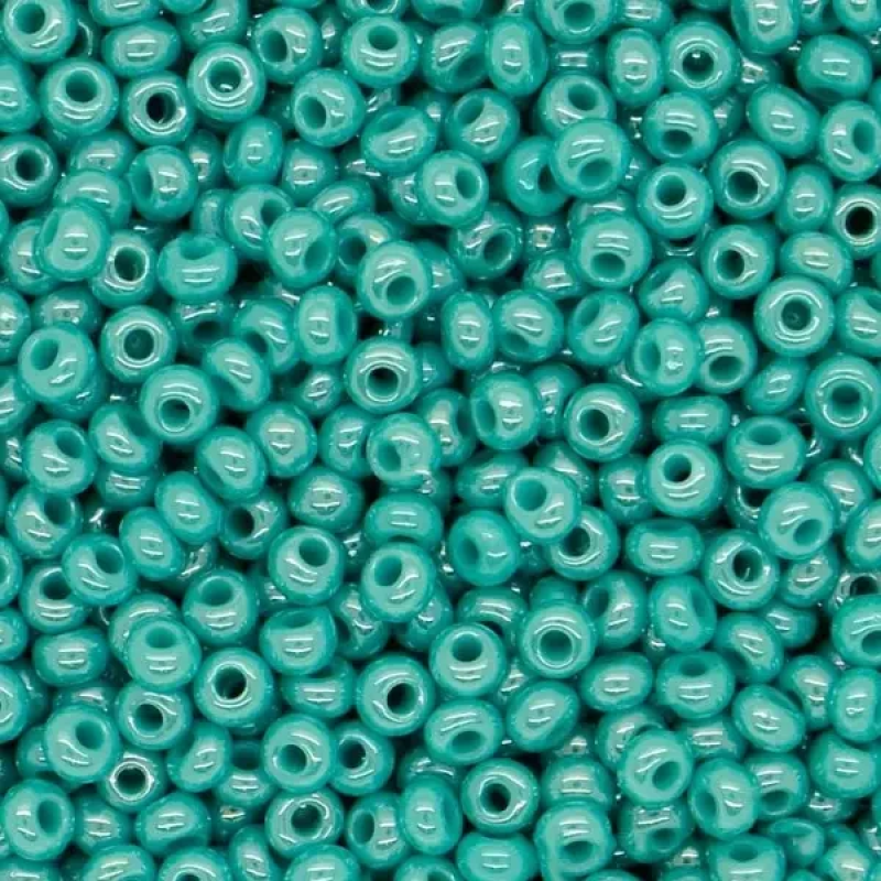 68130-10/0 Бісер Чехія (перламутровий, бірюзовий), упаковка 50 грамів