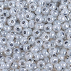 523-10/0-37342 Бісер Чехія (перлиновий, сірий світлий), упаковка 50 грамів