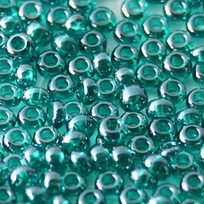 56710-10/0 Бісер Чехія (глазурований, смарагдовий), упаковка 50 грамів