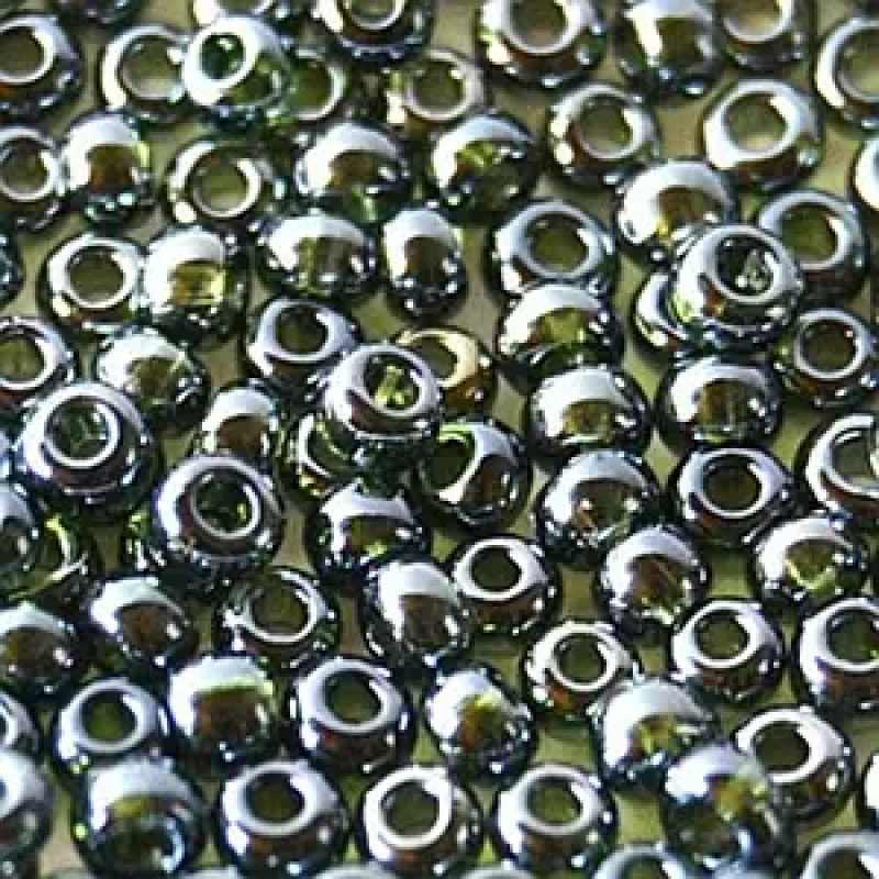 56290-10/0 Бісер Чехія (глазурований, зелений болотний), упаковка 50 грамів