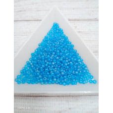 61150 matt бісер №10 Preciosa (Чехія) 5 грамів. Глазурований райдужний матовий