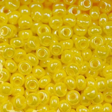84130-10/0 Бісер Чехія (перламутровий, жовтий райдужний), упаковка 50 грамів