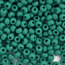 53240matt-10/0 Бісер Чехія (натуральний матовий, бірюзово-зелений), упаковка 50 грамів