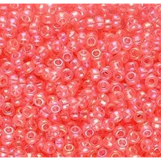 732-10/0-41191 Бісер Чехія (прозорий, блідо-рожевий з райдужним напиленням)